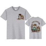 Western T-shirt för dam "I Got a Heart Like a Truck" Grå / XS